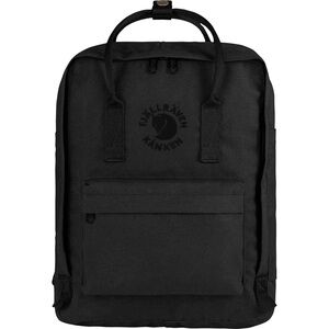 Fjallraven Re-Kanken Black Backpack (Made From Recycled Plastic Water Bottles)